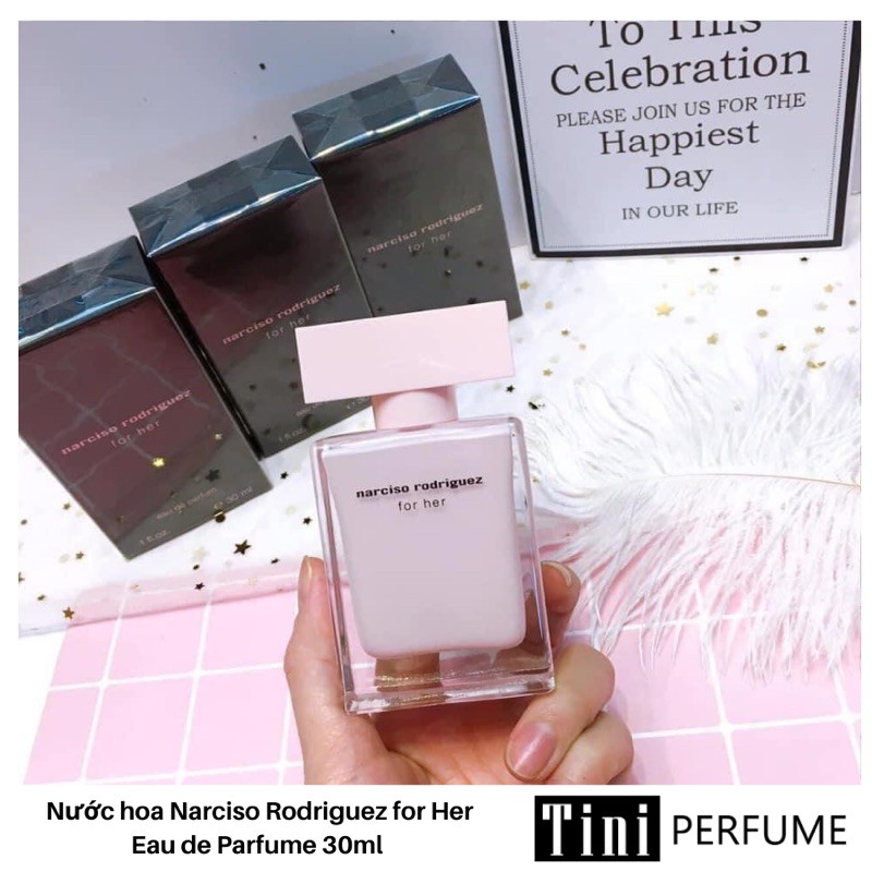 Nước hoa Narciso Rodriguez for Her Eau de Parfume 30-50ml Hồng Nhạt