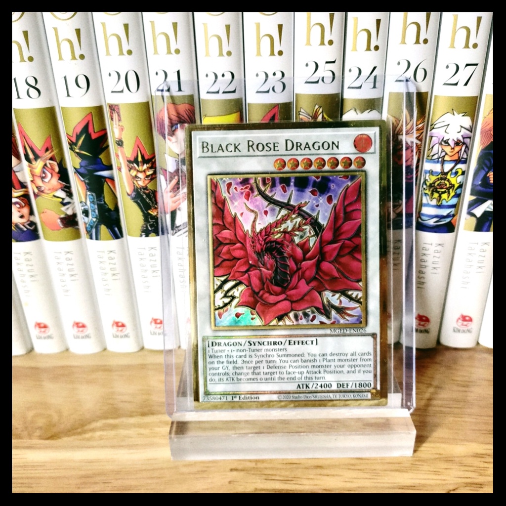 Thẻ bài yugioh chính hãng Black Rose Dragon – Premium Gold Rare