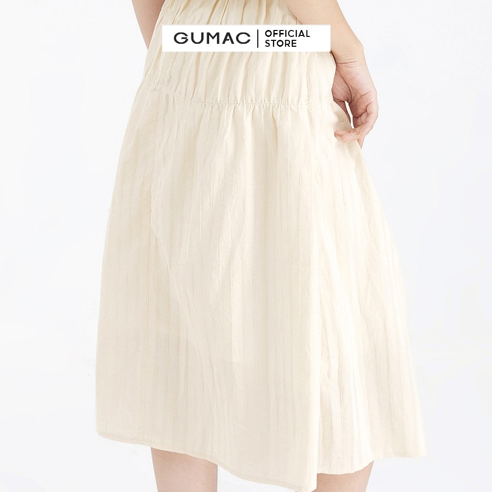 Chân Váy nữ midi xếp nhún GUMAC VB631 | BigBuy360 - bigbuy360.vn