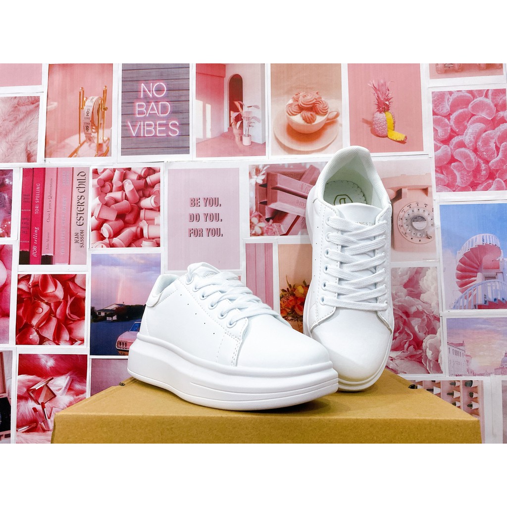 GIÀY DOMBA HÀN QUỐC GÓT TRẮNG - H9115