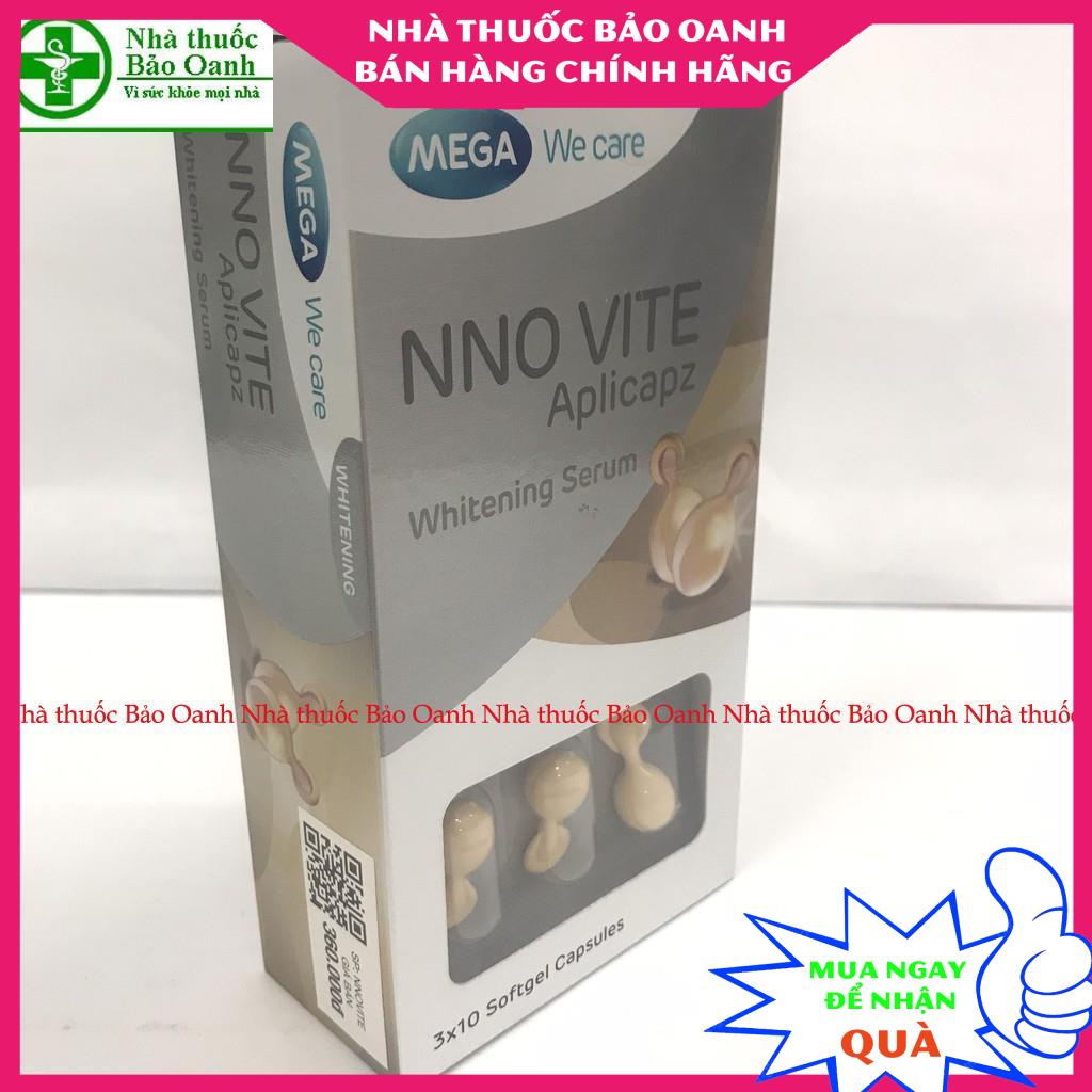 NNO - NNO WHITE - MEGA -  Serum Dưỡng Ẩm, Chống Lão Hóa Chứa Vitamin E HỘP 30 VIÊN (MẪU MỚI)