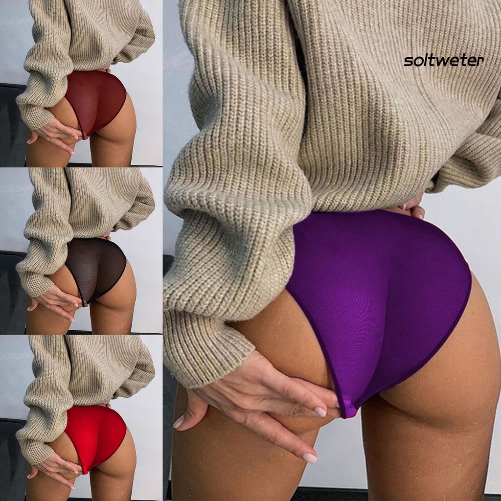 Quần lót lưới không đường may lưng cao co giãn dành cho nữ