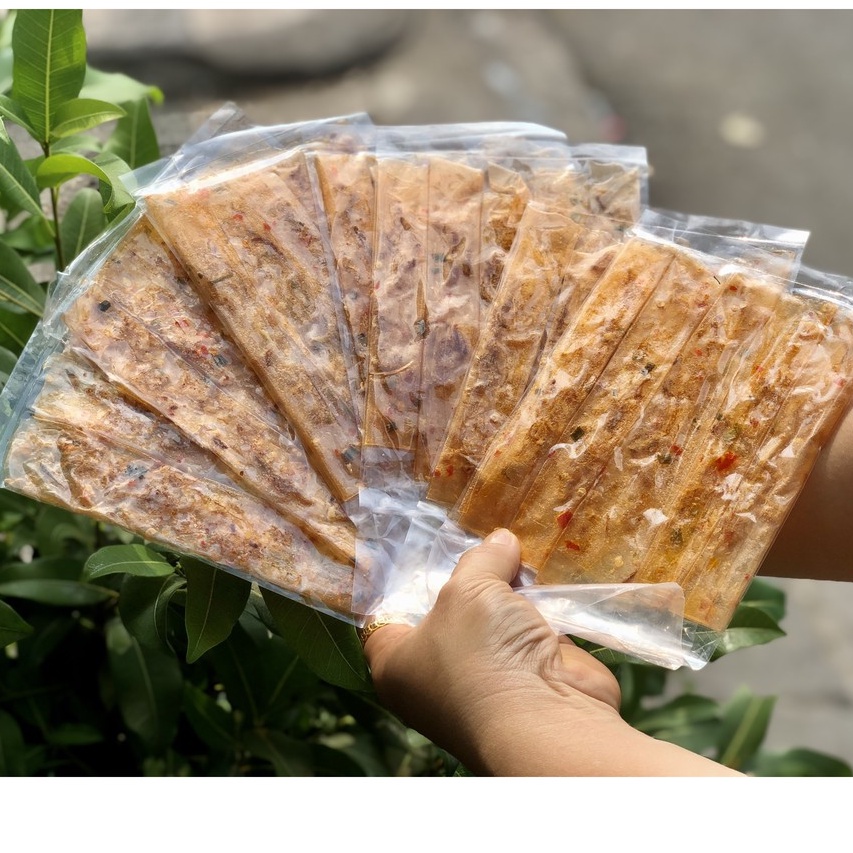 Combo 10 gói bánh tráng dẻo tôm cuộn hành phi