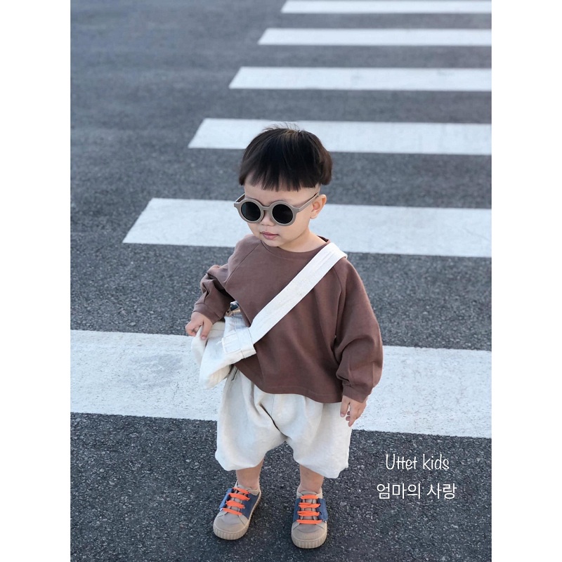 ÁO THUN TAY DÀI HÀN QUỐC 1037 RẤT ĐẸP DÀNH CHO MẤY BẠN TỪ 1 ĐẾN 5 TUỔI SIZE 80 ĐẾN 120
