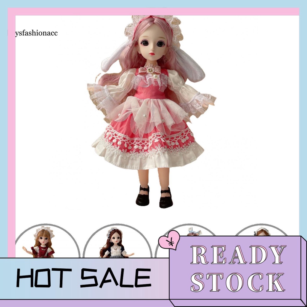 Búp bê vải BJD 30cm chống trầy xước có khớp nối có thể tháo rời