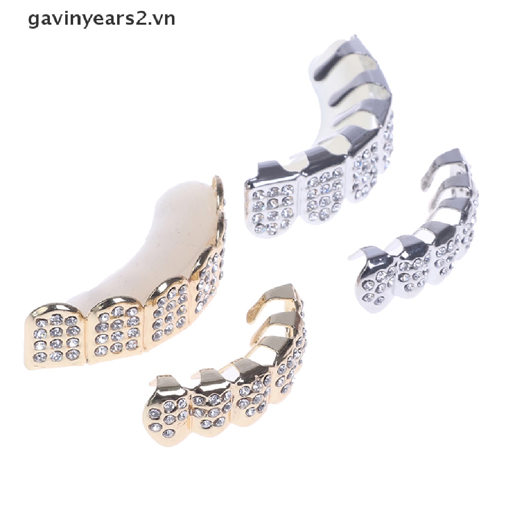 Bộ 2 Chiếc Răng Giả 6 Kiểu Hông Đính Kim Cương