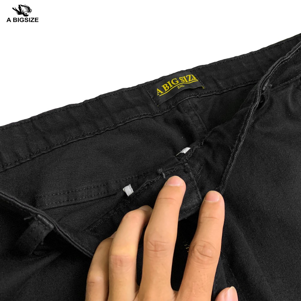 Quần Jean đen Rách gối từ 75 -130kg | BigBuy360 - bigbuy360.vn