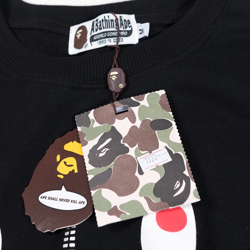 Sweater Bape Shark, Áo nỉ Bape Shark SS2021, chất liệu Cotton, màu đen BapeVN