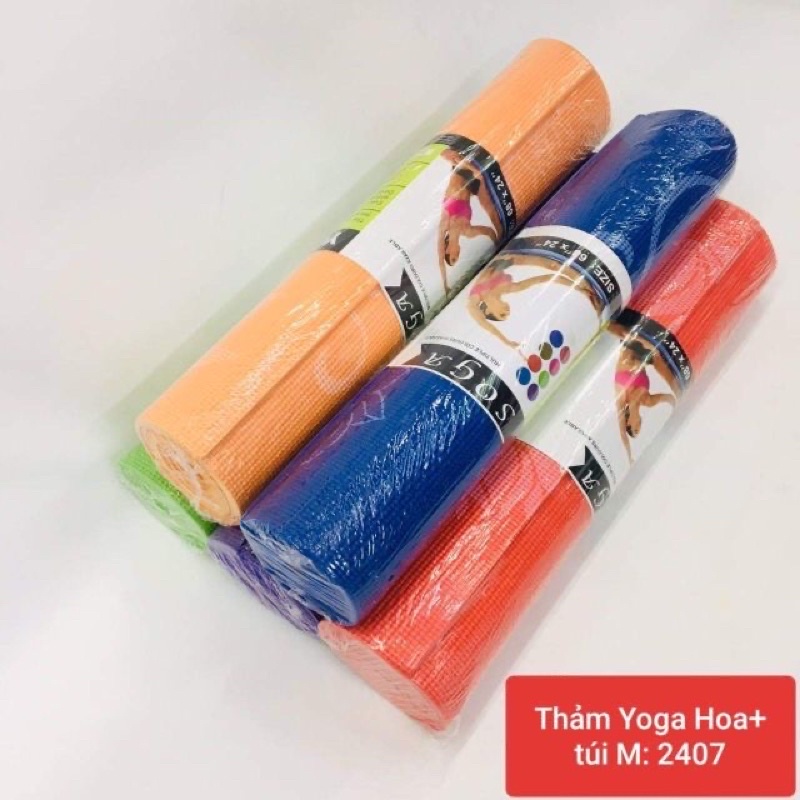 THẢM TẬP YOGA TPE 2 LỚP DÀY 6MM