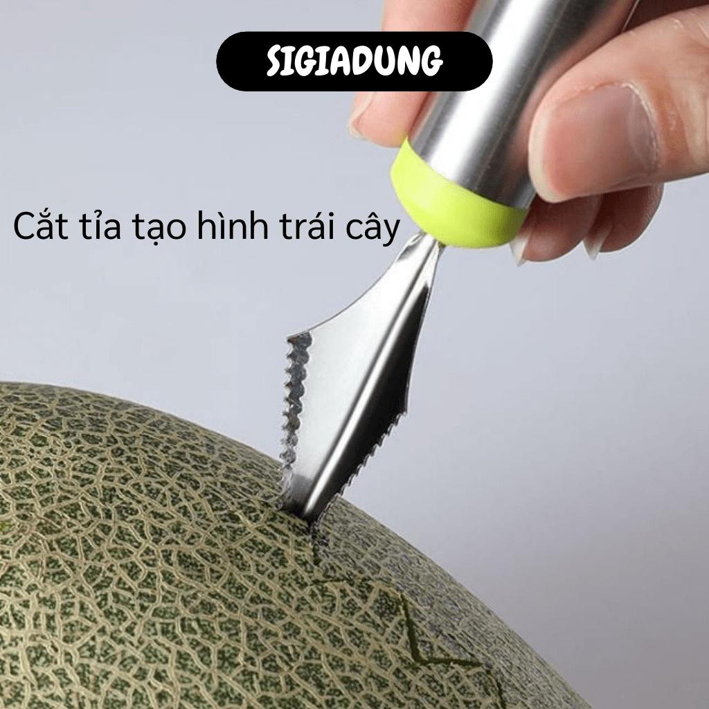 [SGD] Dụng Cụ Cắt Tỉa Trái Cây - Bộ 3 Món Múc, Cắt Tỉa, Nạo Hạt Trái Cây Tiện Lợi 6342