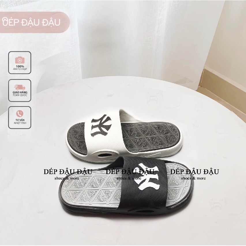 Dép Quai Ngang Nam Họa Tiết NY Quai Đúc Siêu Nhẹ