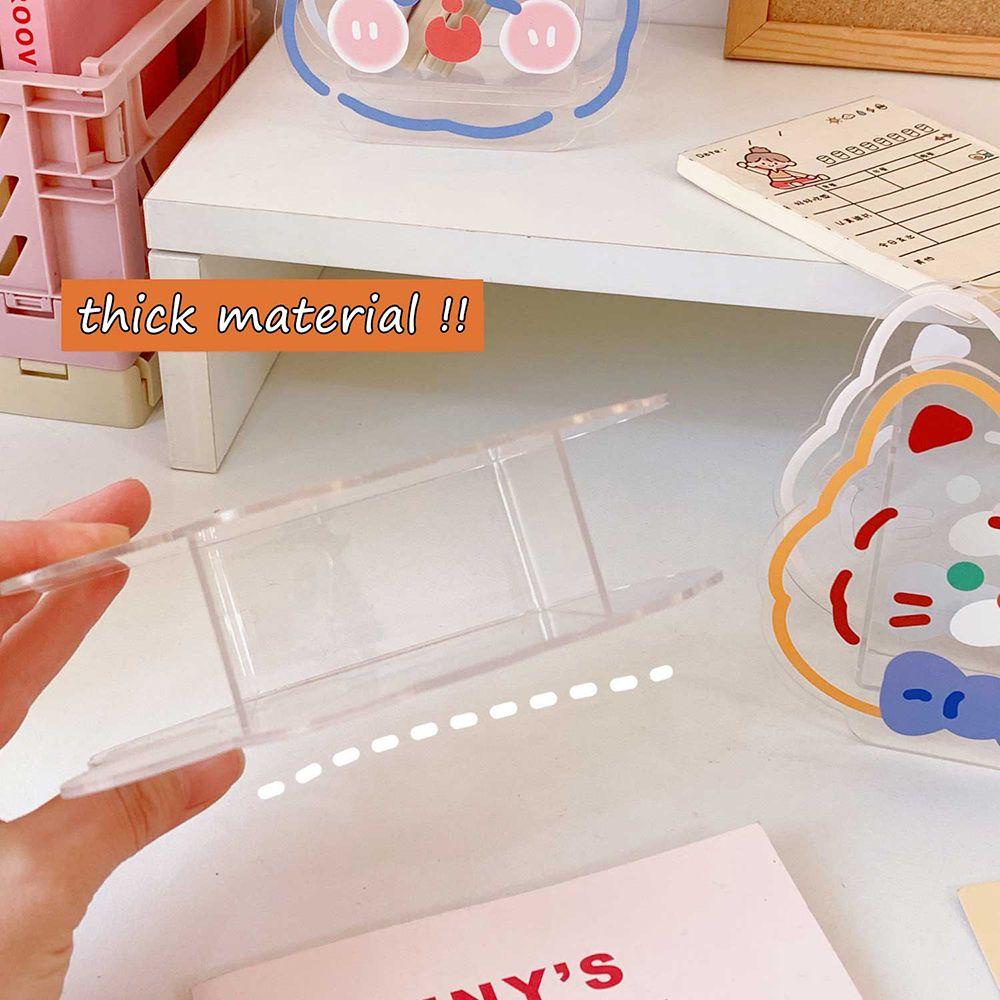 LAKAMIER Lọ Đựng Bút Bằng Acrylic Hình Khủng Long Hoạt Hình Dễ Thương