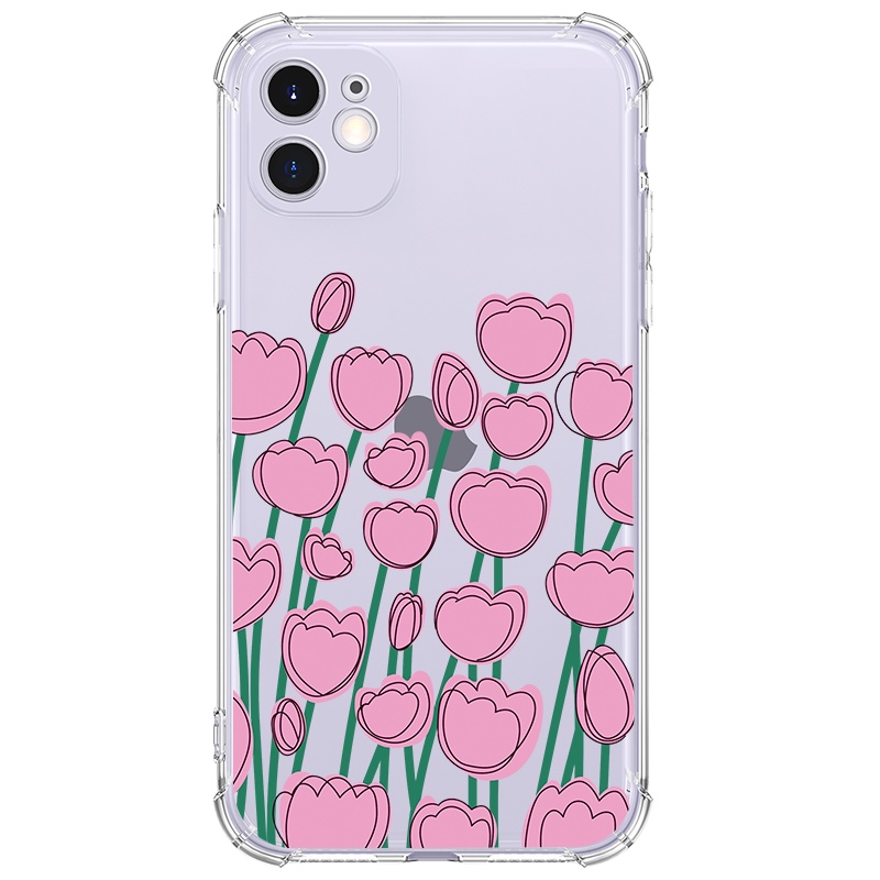 Ốp lưng JURSUE chống sốc mềm hình dễ thương đẹp cho iPhone 13 12 11 Pro Max SE 2020 X XR XS ip 8 7 6 6S Plus Y136