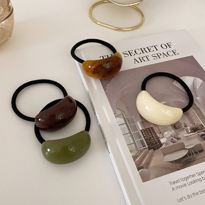 Thun Cột Tóc LIN Cơ Bản Dễ Phối Phong Cách Hàn Quốc