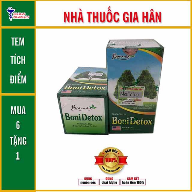 Viên Uống BoniDetox - Giúp Giải độc Phổi, Phòng Ngừa Ung Thư Phổi Hộp 30 Viên