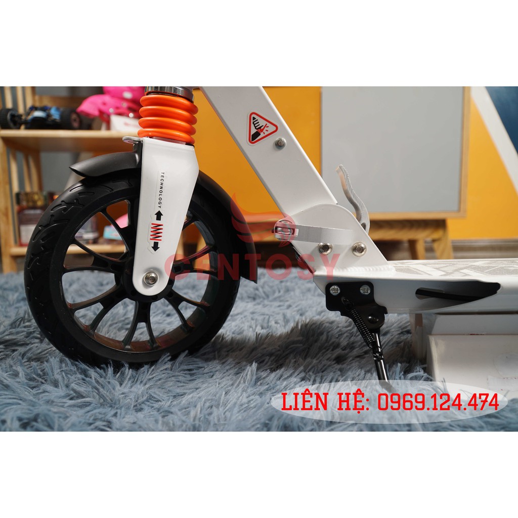 Xe Trượt Scooter Người Lớn Cao Cấp Centosy A5D - Trắng