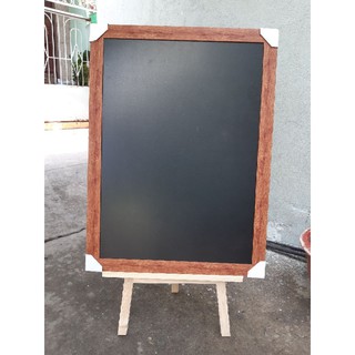 Bảng menu gỗ - Combo bảng menu gỗ 70x90 + giá đỡ, tặng phấn màu