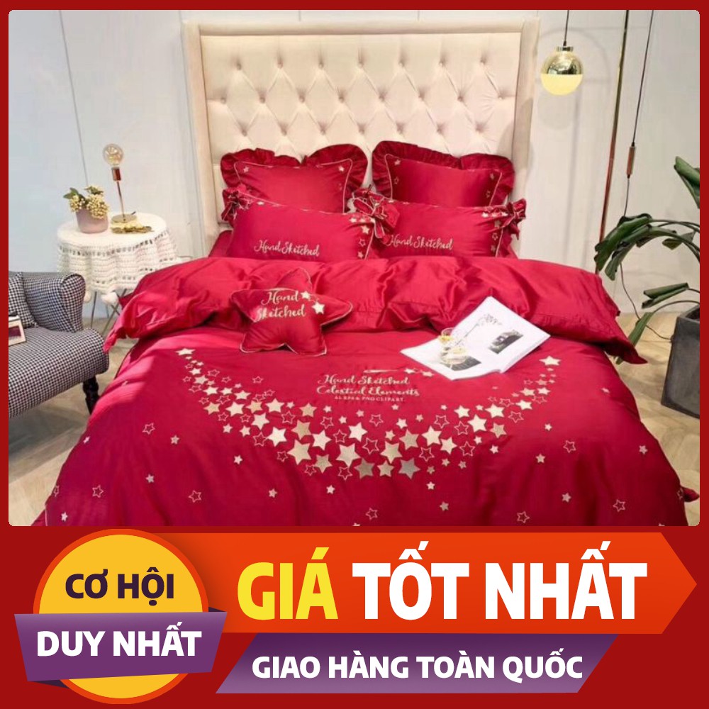 Bộ chăn ga lụa cưới mẫu hit hot năm 2020