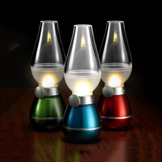 Đèn dầu điện tử Retro - Thổi để bật tắt đèn