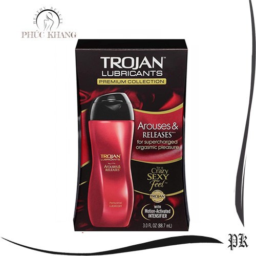 Gel bôi trơn Trojan Arouses And Releases tăng khoái cảm chai 88.7ml