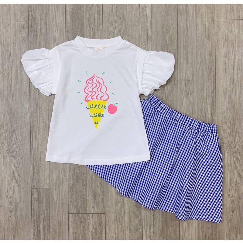 Set áo + chân váy Jam & Jenny VN xuất Hàn dư xịn cho bé gái