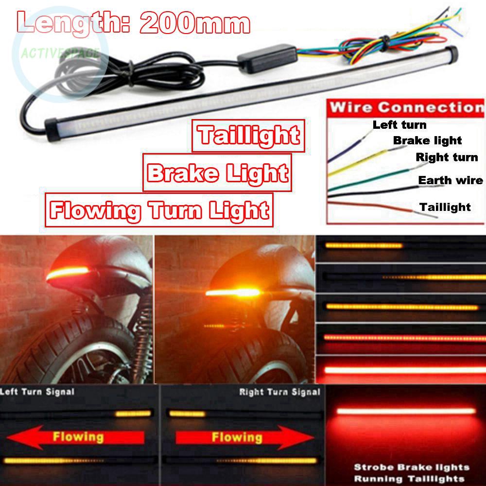 Dây đèn xi nhan LED DC 12-24V 20cm dùng cho xe máy | BigBuy360 - bigbuy360.vn