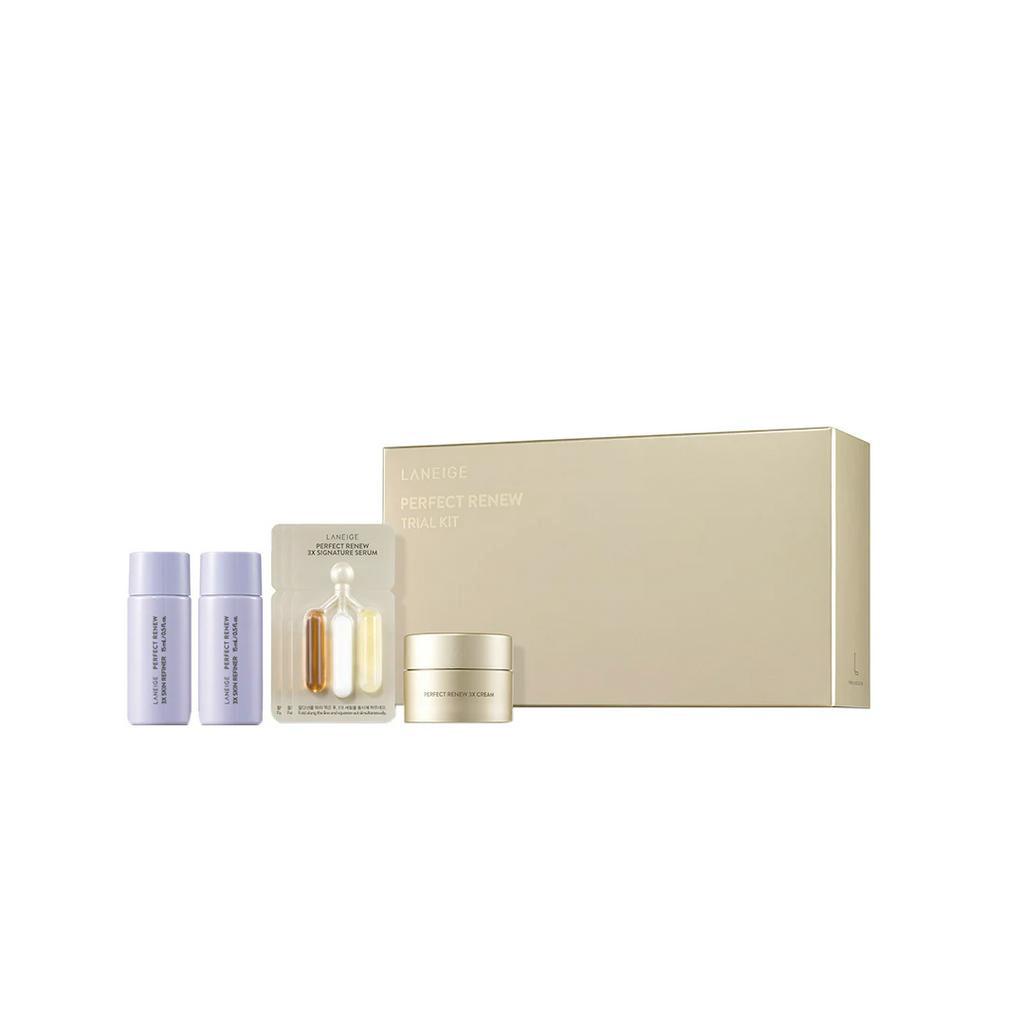 LANEIGE Perfect Renew 3X Skin Refiner, Emulsion, Cream, Serum Trial Kit