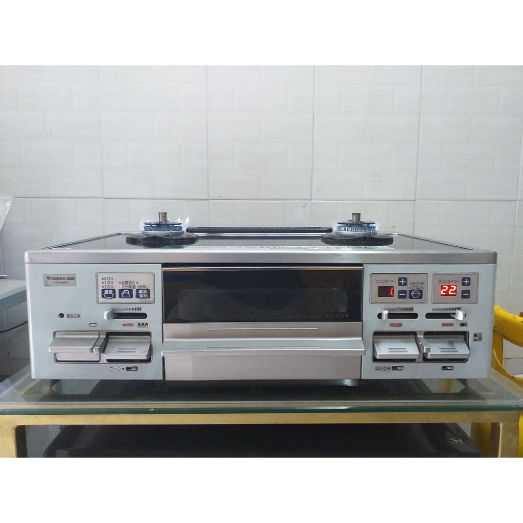 BẾP GAS CHỐNG CHÁY NỒI OSAKA FULL CHỨC NĂNG MẶT KÍNH .HẸN GIỜ TẮT BẾP HÀNG NỘI ĐỊA NHẬT BẢN.