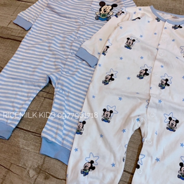 Body Mickey Xanh xuất dư xịn cho bé(form to)