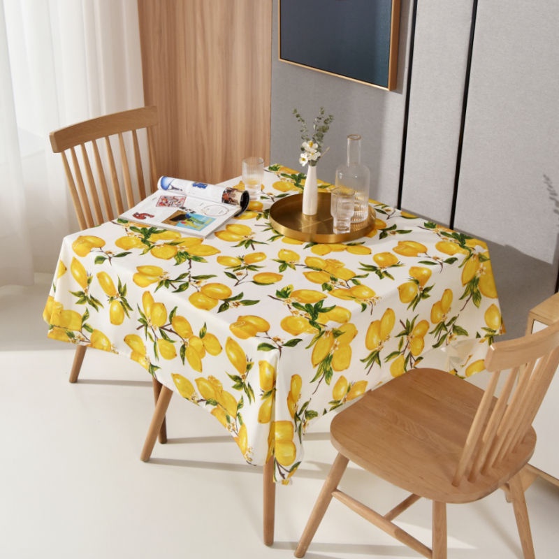 Khăn Trải Bàn Hình Vuông Bằng TPU Chống Thấm Nước / Dầu / Bỏng Phong Cách Bắc Âu