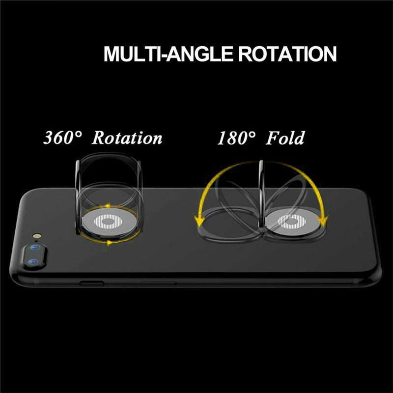 Giá Đỡ Điện Thoại Xoay 360 Độ Bằng Kim Loại Có Nam Châm Gắn Xe Hơi