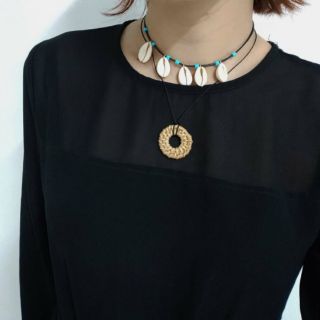 Layer vòng cổ xếp (xả hàng giá rẻ) vòng cổ thời trang, phụ kiện mây tre đan giá sỉ