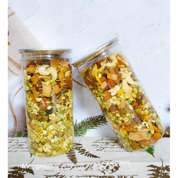 Granola Ăn Kiêng Không Đường Nhiều Hạt 500g - Vị Matcha