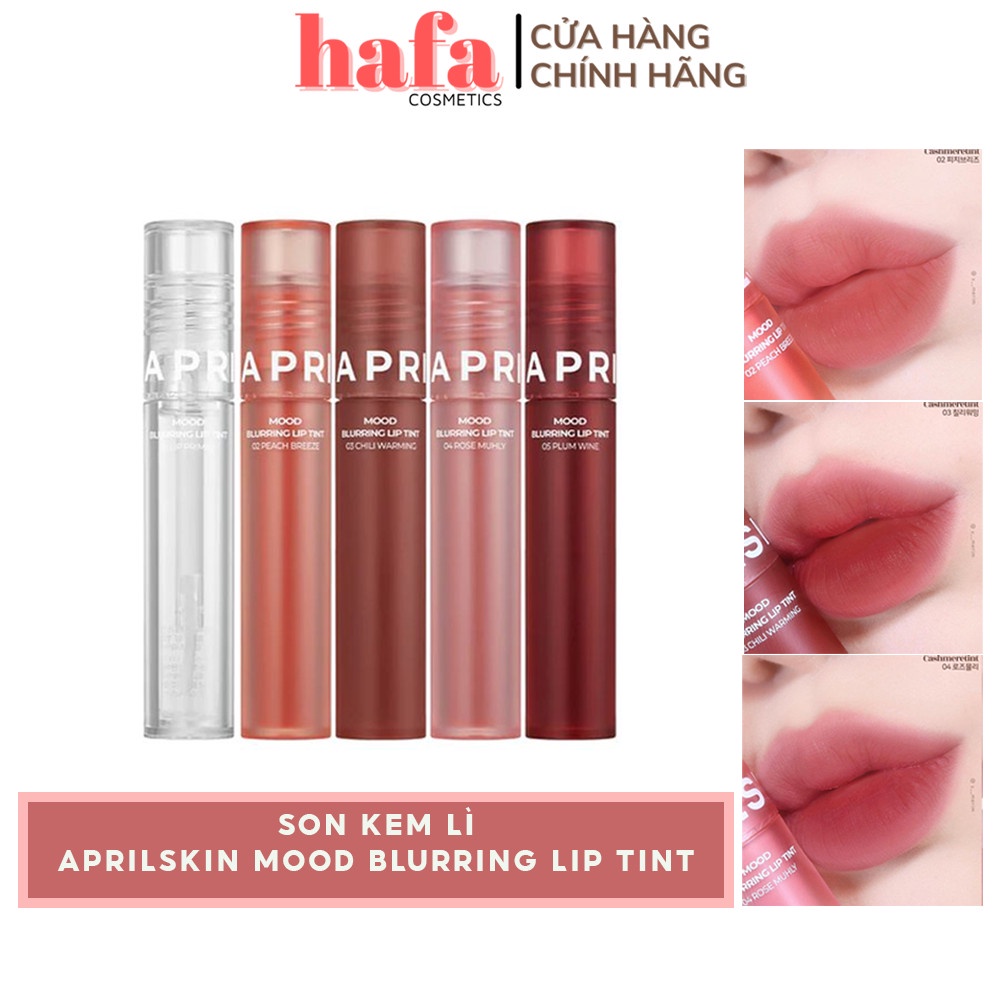 Son kem lì Aprilskin Mood Blurring Lip Tint 4g
