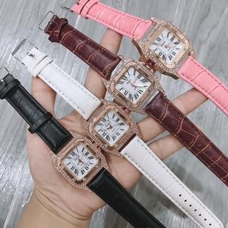 ĐỒNG HỒ NỮ ZEXIL ĐÍNH ĐÁ MẶT VUÔNG