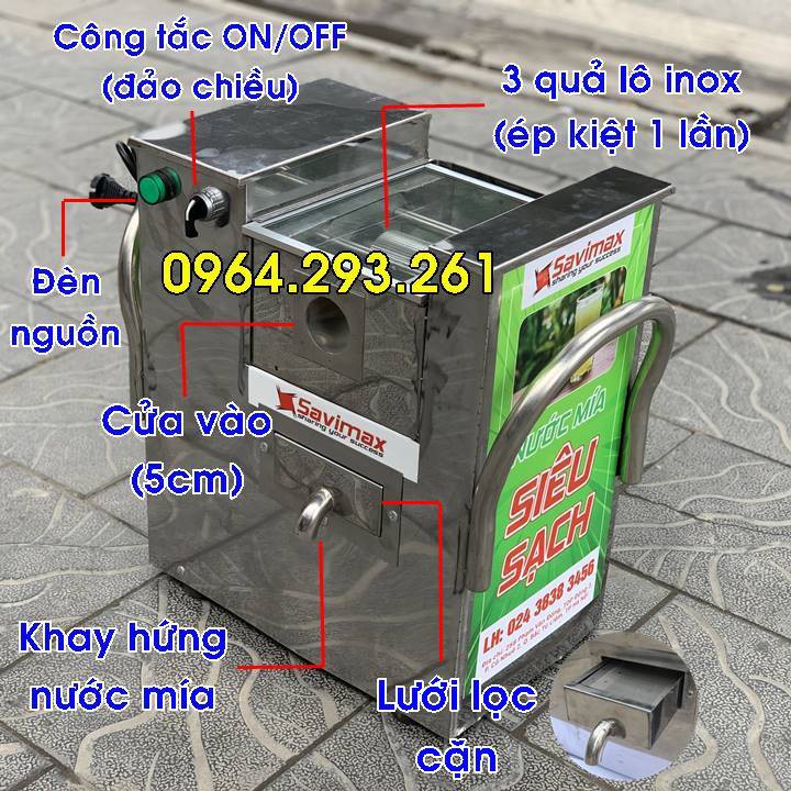 Máy ép nước mía siêu sạch F1 - 400, loại mini để bàn, tiết kiệm chi phí