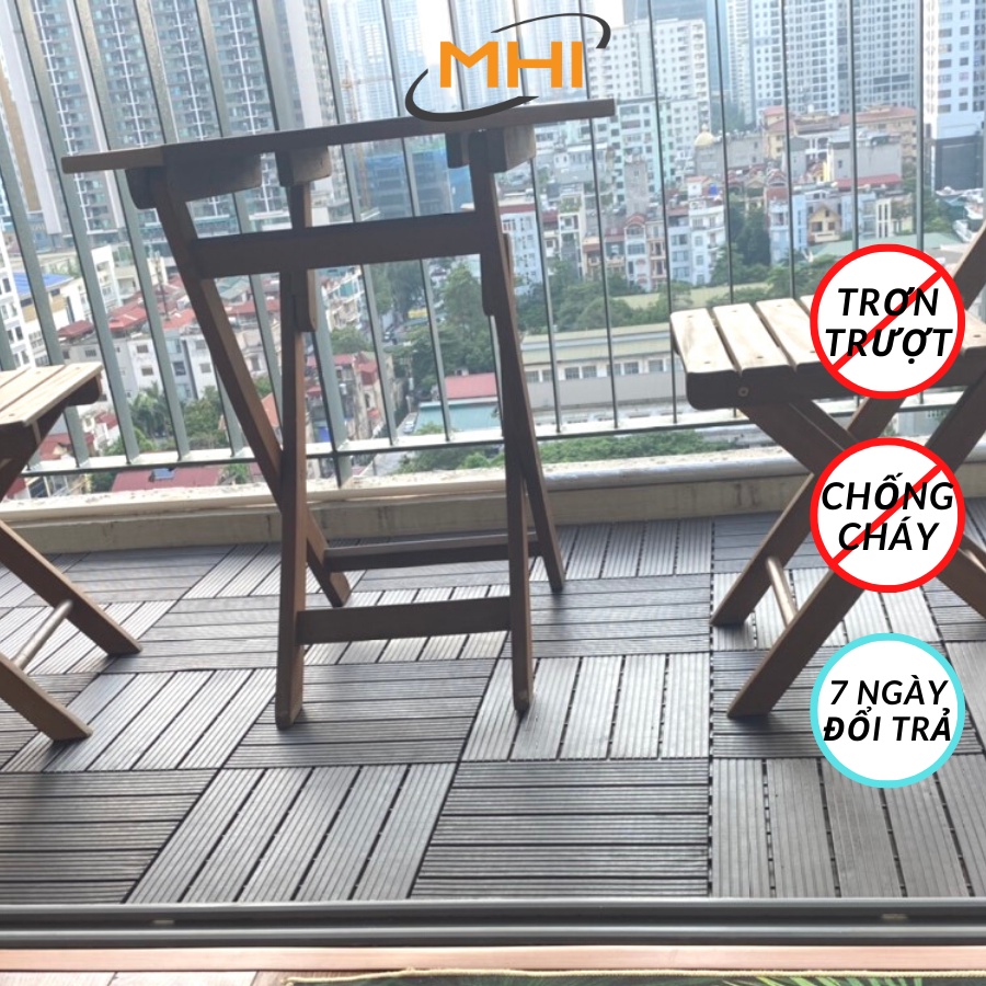 Miếng nhựa lót sàn MHI - ECO, Tấm Lót sàn Ban Công, Nhà Vệ Sinh, Bể Bơi, Sân vườn, Hồ Cá Koi, Tiểu Cảnh