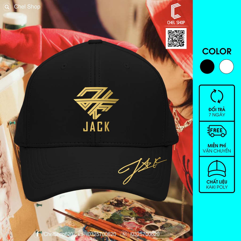 Mũ nón Jack cao cấp kaki 100% cotton khóa kim loại