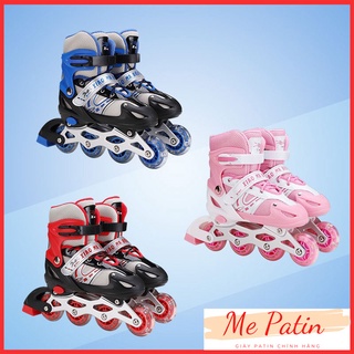 [ Free ship] Combo Giày trượt patin thể thao cao cấp + Bộ bảo hộ (chân,tay,mũ) - Mepatin