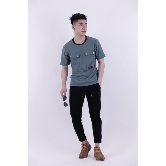 (SALE) áo thun nam trơn 2 túi Nô Store
