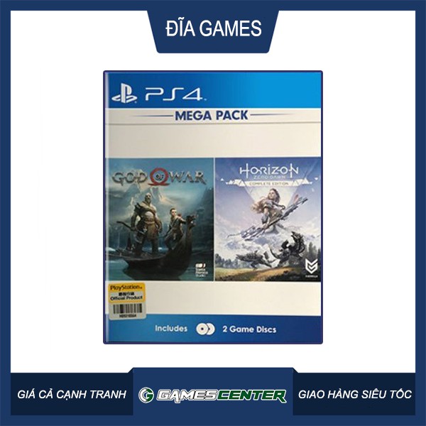 Đĩa game PS4 Mega Pack God Of War + Horizon Zero Dawn CE