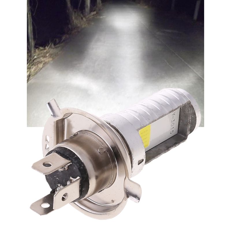 Bóng Đèn Pha LED H4 15W Chuyên Dụng Cho Xe Mô Tô