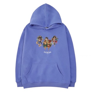 Order - Áo Hoodie Ne.Lly thiên thần Lót Bông Dày Dáng Rộng Thời trang Nam Nữ