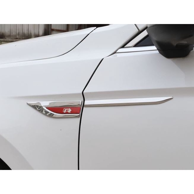 Bộ ốp 2  Mang Cá Hợp Kim Không gỉ,Lắp Cho Các Dòng Xe ,Kia, Hyunhdai, Toyota, Mazda, Ford, Honda