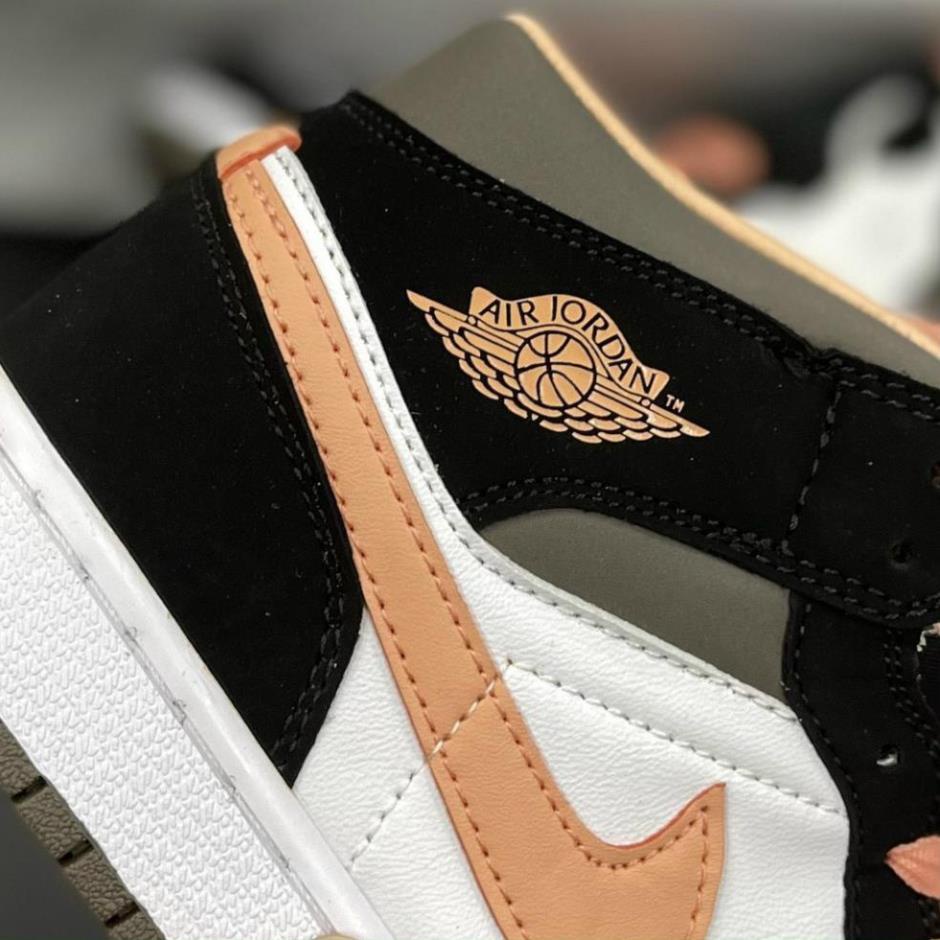 BIG SALE Giày Sneaker Jordan Mid Hồng Trắng Giày Thể Thao Nam Nữ Cao Cổ Full Phụ Kiện | BigBuy360 - bigbuy360.vn