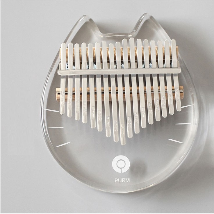 Đàn kalimba 17 phím PURM -HH0002- Mèo neko trong suốt Nhật Bản