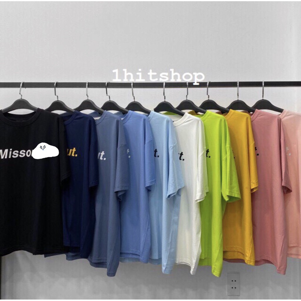 Áo Thun MISS.OUT. IN CHỮ Ulzzang Unisex 1hitshop