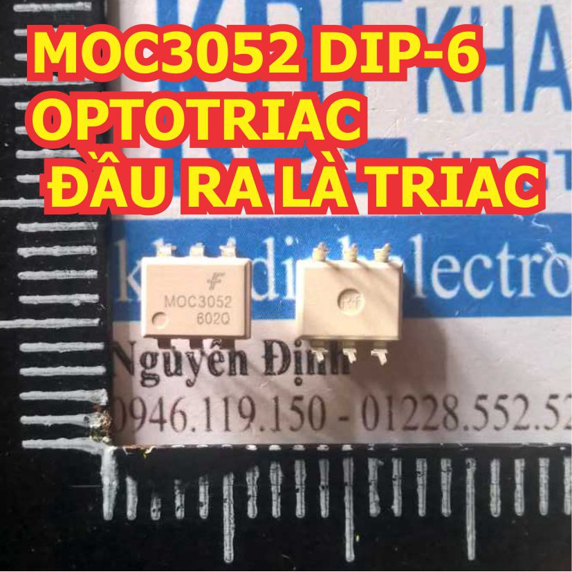 5 CON MOC3052 3052 DIP-6 OPTOTRIAC ĐẦU RA LÀ TRIAC KDE1212