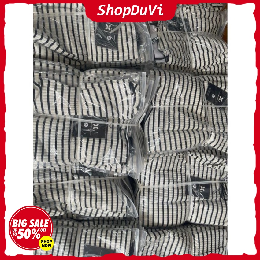 Đầm Body Thun Gân 2 Dây Sọc Ngang Kiểu Midi Mặc Tôn Dáng Thoải Mái