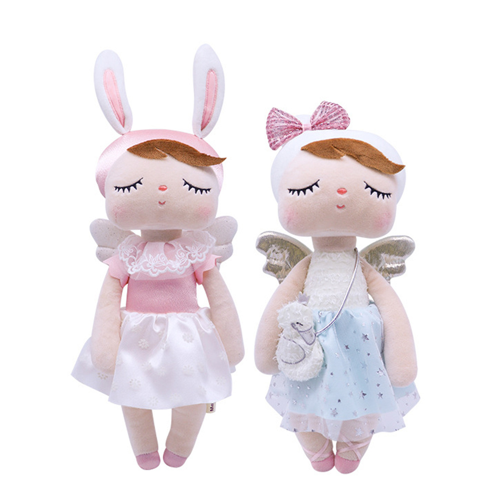 TD Metoo Angel Plush Nhồi bông Con thỏ ngọt ngào Động vật dễ thương cho đồ chơi trẻ em Angela Doll